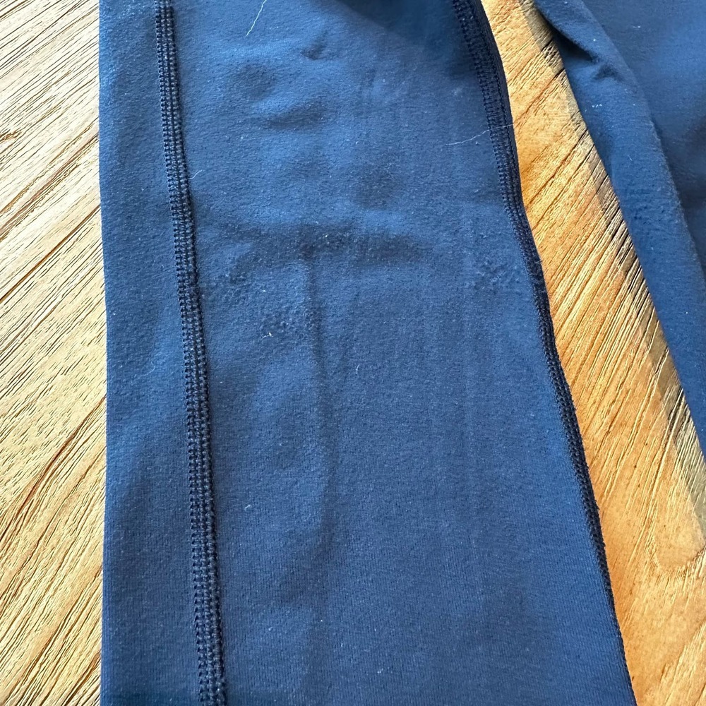 Lululemon Athletic Women’s Navy Stretch Pants Gym Workout Drawstring Waist - Picture 8 of 10